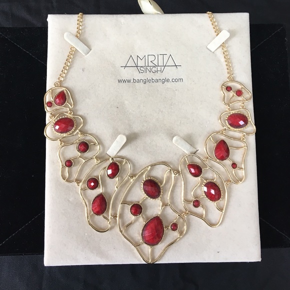 Amrita Singh Red Stone Necklace
