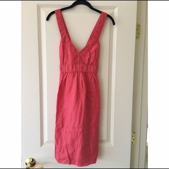 Banana Republic watermelon pink dress. EUC