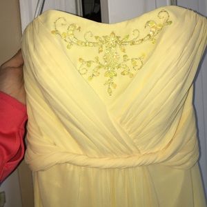 Beautiful yellow formal dress