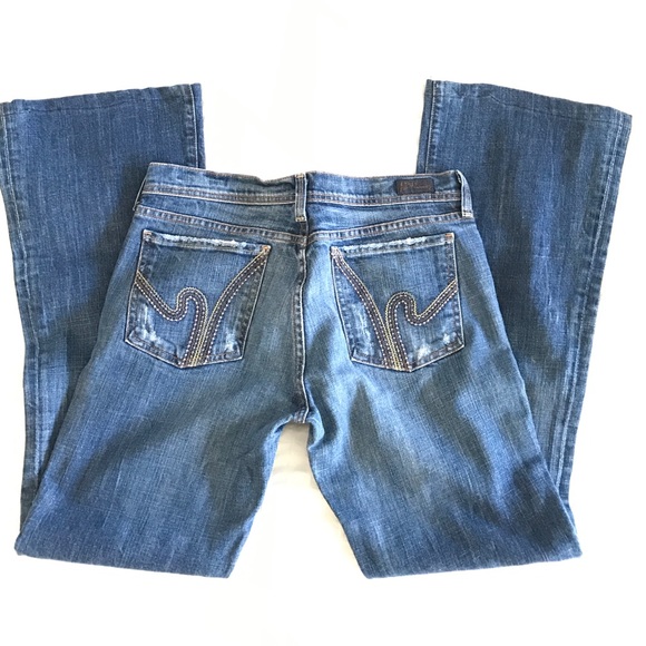 Citizens ric rac #109 stretch low waist flare jean