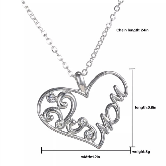 Mom Heart Necklace ❤️ - Picture 3 of 3