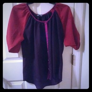 Semi high low blouse