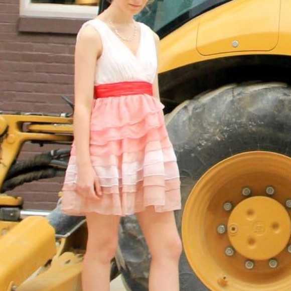 Pink and Red Ruffles Modcloth Dress - Picture 4 of 4