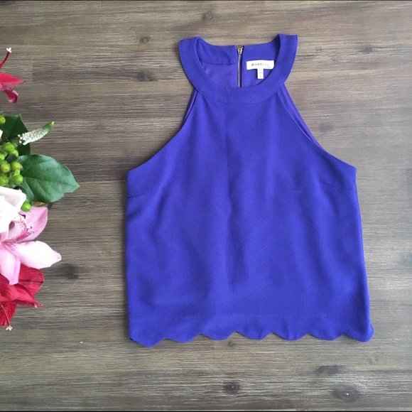 Monteau Tops - Royal blue halter top