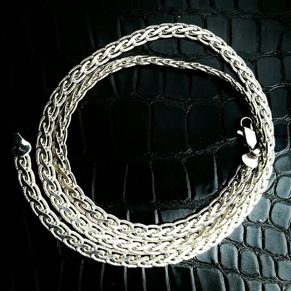 Vintage Other - Vintage Heavy Italian Sterling Silver 24" Necklace