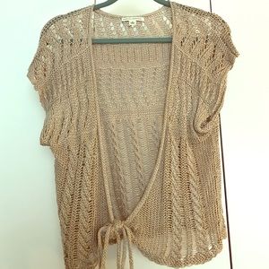 Hand woven shrug Banana Republic