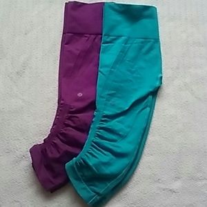 Lululemon In the Flow crops - 2 pairs included!