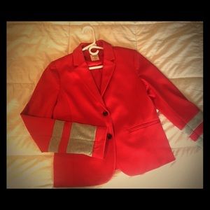 Rock the RED this winter with this GAP blazer!