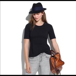 Madewell peplum top. Sz small