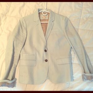 Ice blue J Crew linen blazer