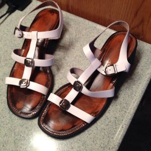 White dress sandals