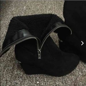 Juicy Couture wedge boots