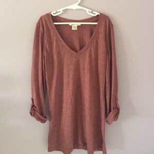 Bozzolo Small maroon 3/4 sleeve top