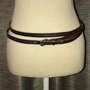 Abercrombie Double Wrap Brown Leather Belt