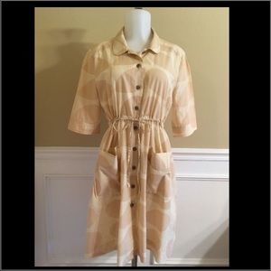 RARE Stem Print Shirt Dress