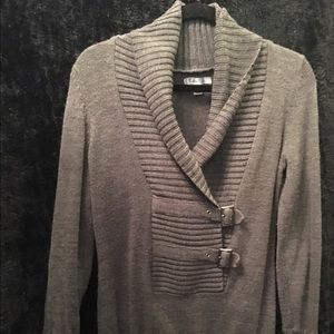 Tunic sweater with buckles!