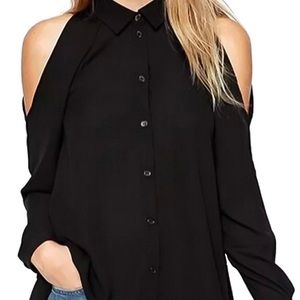 Adorable cold shoulder top