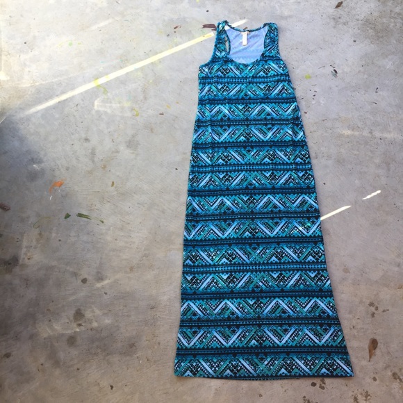 NYC Aztec Print Maxi Dress