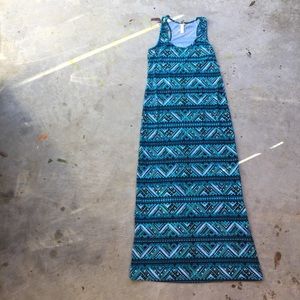 NYC Aztec Print Maxi Dress