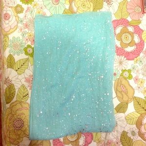Baby Blue and Silver Scarf