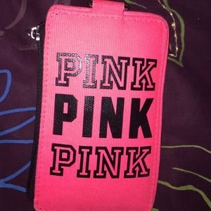 PINK ID HOLDER + LANYARD !!!