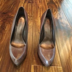 BCBG Generation Brown Leather Heels