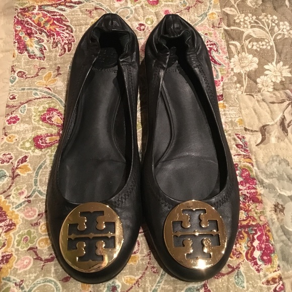 Tory Burch black flats size 9