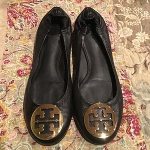Tory Burch black flats size 9
