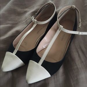 Black and Tan Sole Society Flats