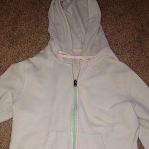 Mint green Hollister Zip up Sweatshirt