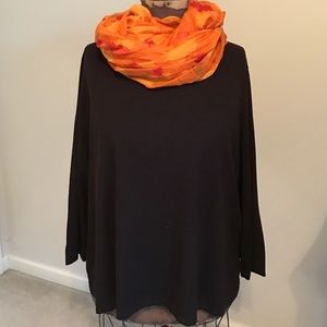 Beautiful brown Eileen Fisher scoop neck top