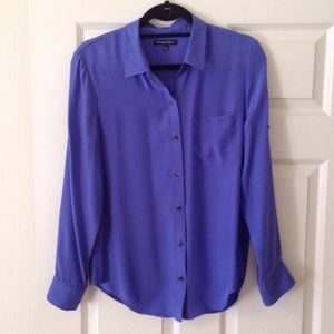 Madewell Silk Blue Blouse