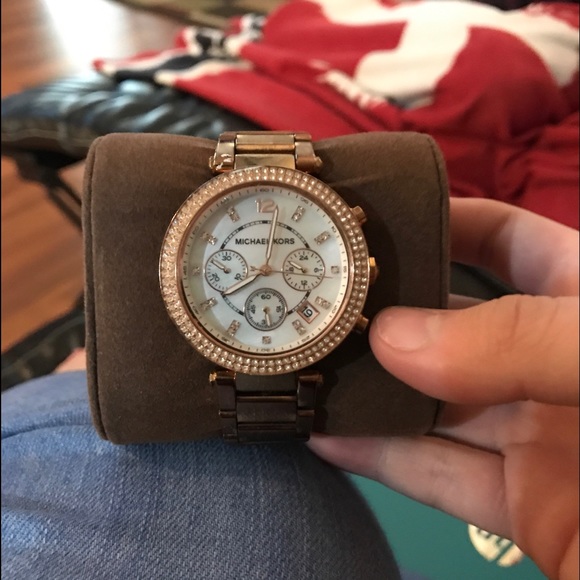 Rose gold Michael Kors watch