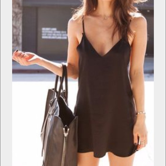Celebrity style satin slip dress. ON SALE - Picture 4 of 4