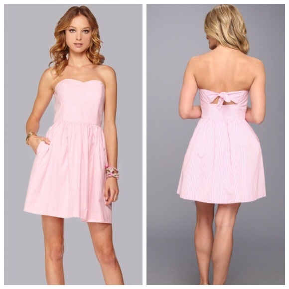 Lilly Pulitzer Pink Seersucker Richelle Dress