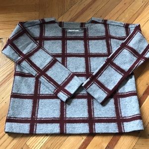 Madewell plaid touchtone sweatshirt B6077
