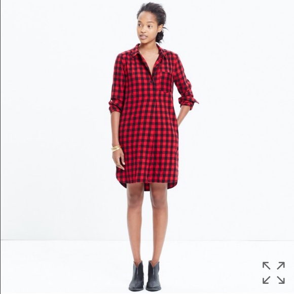 Madewell buffalo check dress Clearance