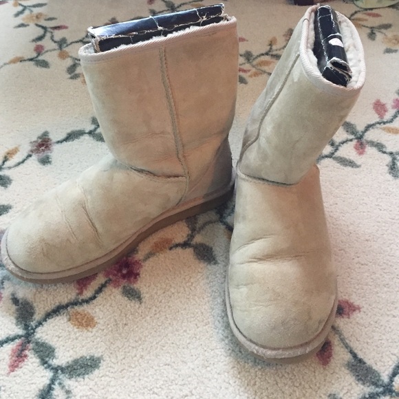 Sand colored UGGs