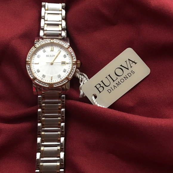 Bulova Ladies 24 Diamond Dress Watch!! 💟