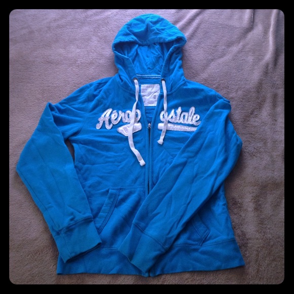 Blue Aeropostale hooded sweatshirt