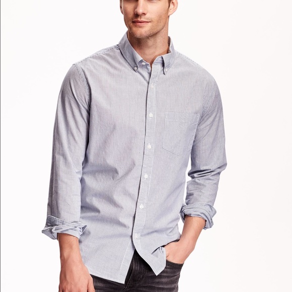 Button down striped shirt