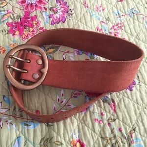Lucky brand belt with solid brass buckle