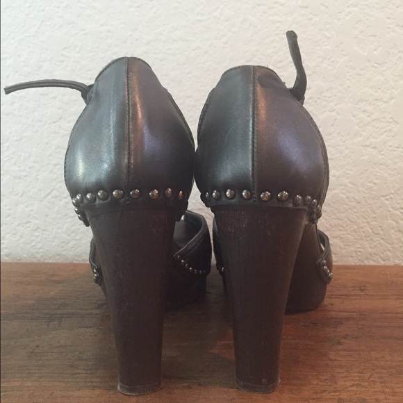 Prada Silver Studded Platforms - image 4