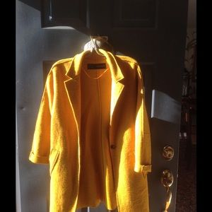 Zara Yellow Fantasy Coat.