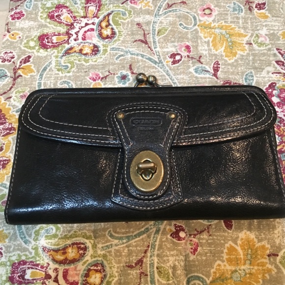 Black coach wallet