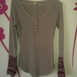 Free People top long sleeves medium