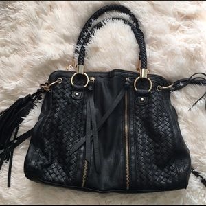 Black tassel purse