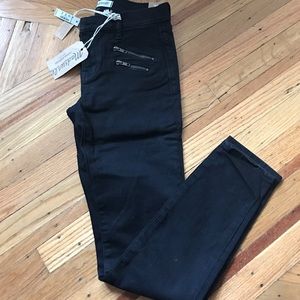 Madewell skinny skinny jeans biker zip edition