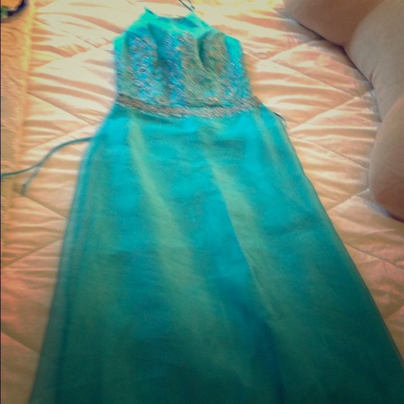 Turquoise dress