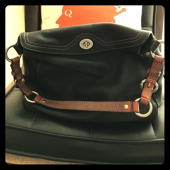 Authentic leather Coach purse with dust bag